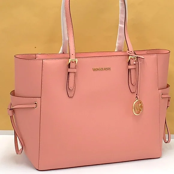 MICHAEL KORS 
Gilly Large Saffiano Leather Tote Bag PRIMROSE COLOR - Picture 2 of 16